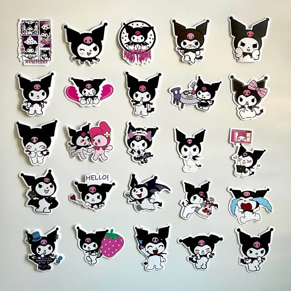 Pack of 50 Cute Kuromi Stickers image indicator(9)