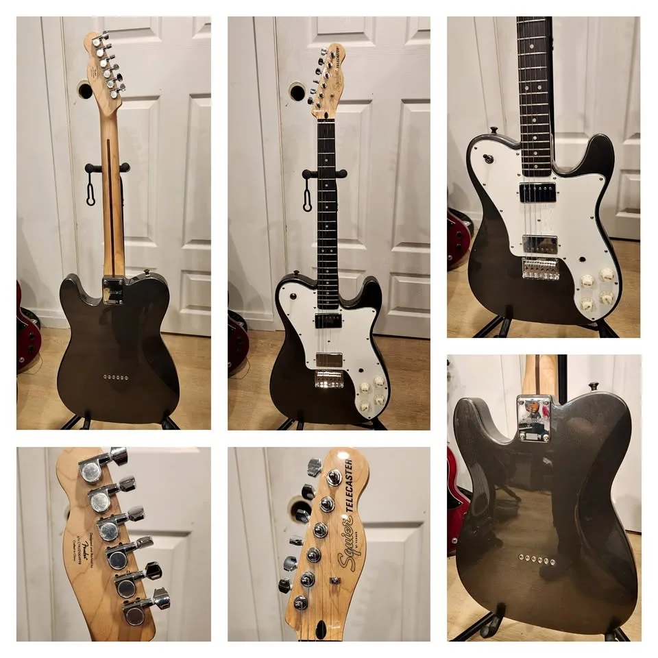 $350 Squier Telecaster Deluxe - Charcoal Frost Metallic