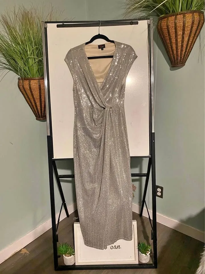 JM Studio Evening Gown - Size 10 (Made in Egypt)