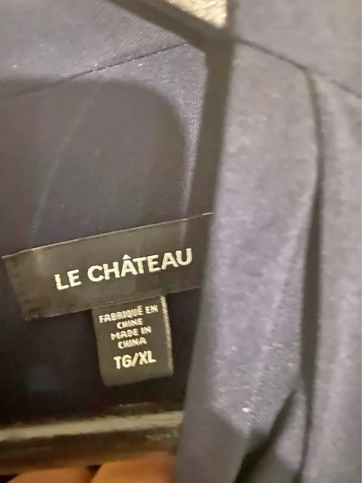 Le Château Elegant Navy Draped Cocktail Dress - Size XL $65/OBO