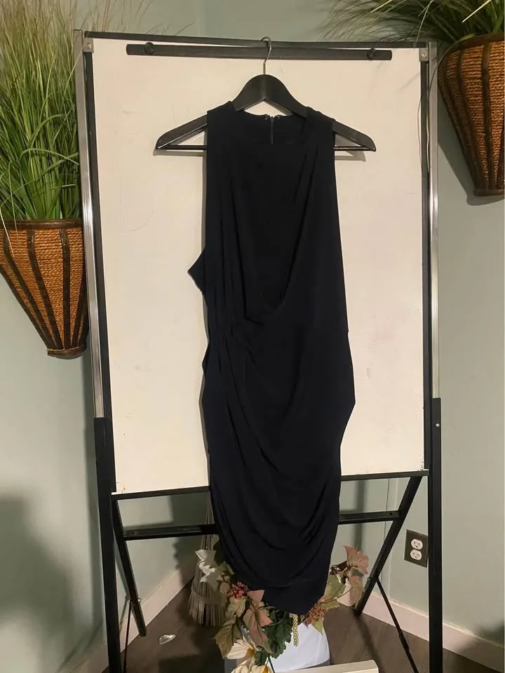 Le Château Elegant Navy Draped Cocktail Dress - Size XL $65/OBO image indicator(2)