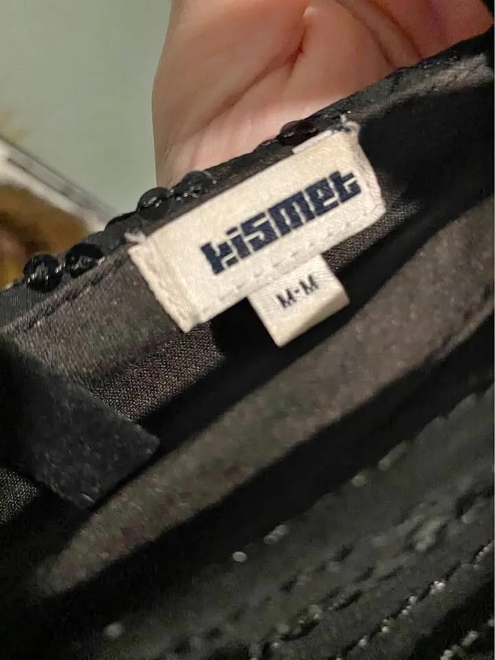 Kismet Sleeveless Tunic / Mini Dress – Elegant Black Size MM