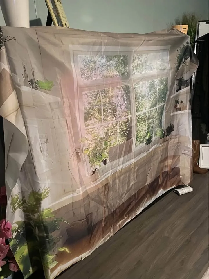 Beautiful Backdrop for whatever your heart desires. $25/OBO. image indicator(2)