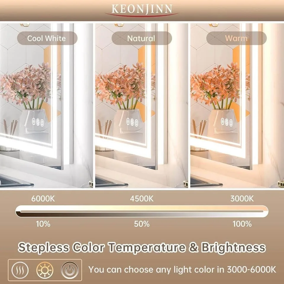 LED Bathroom Mirror 24x32 inches - brand new image indicator(3)