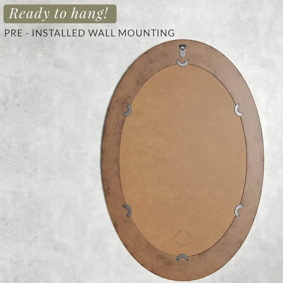 Rustic Oval Mirror 24x36 - New image indicator(2)