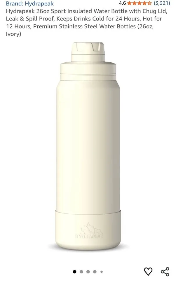 Hydrapeak 26oz Sports Water Bottle (BNIB, 24 Hours Cold) image indicator(2)