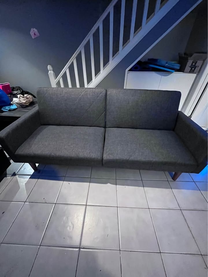 Convertible Sofa Bed – Grey Fabric – Modern Style – $150 OBO - photo 4