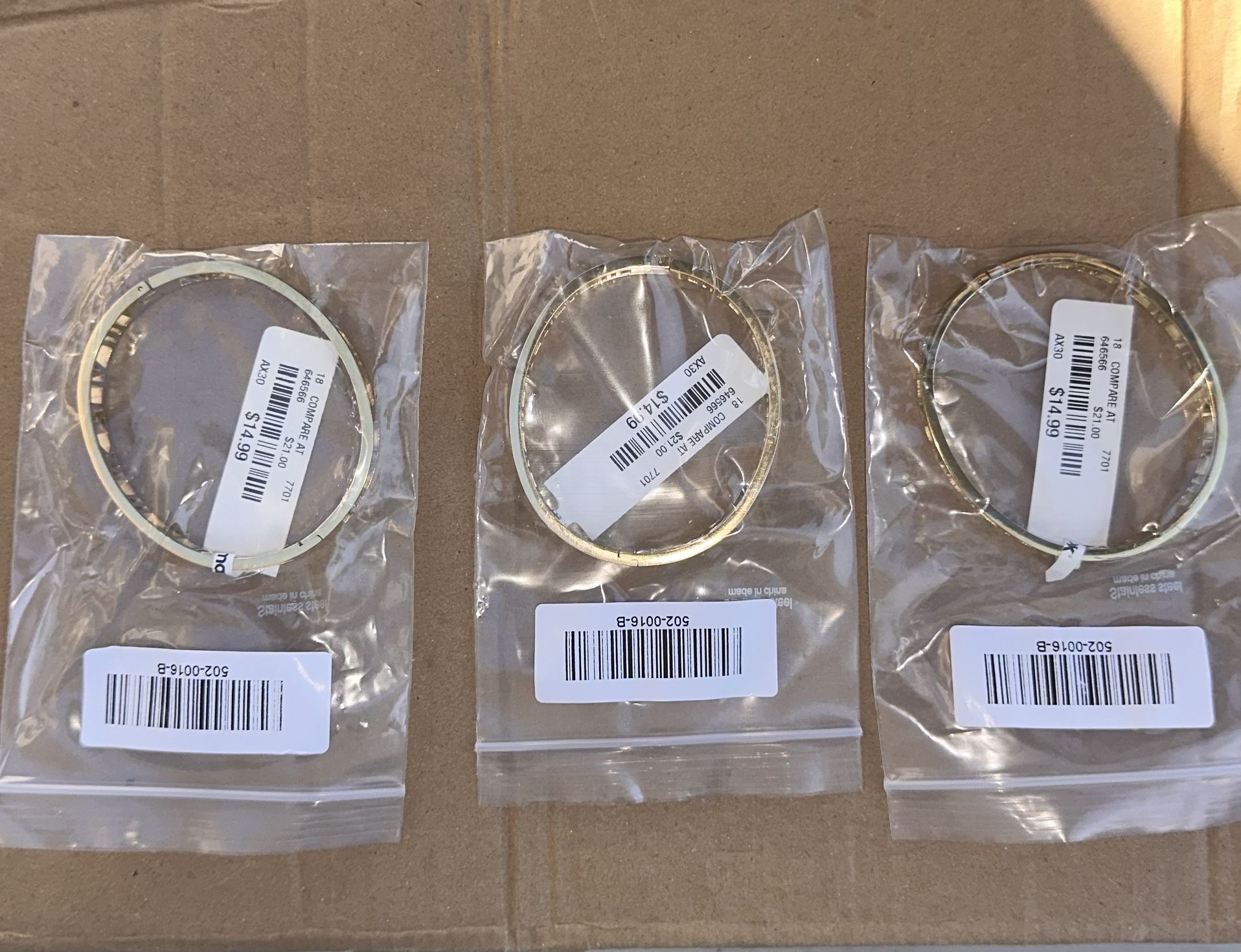 Gold Coated Stainless Steel Bracelet