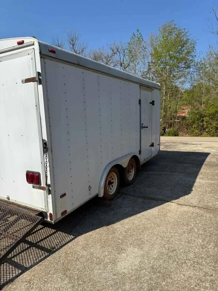 8' x 16' Enclosed Cargo Trailer - Clean Title