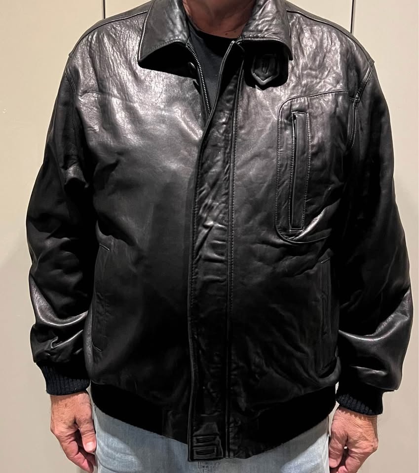 Men’s leather coat XL. Black. - photo 2