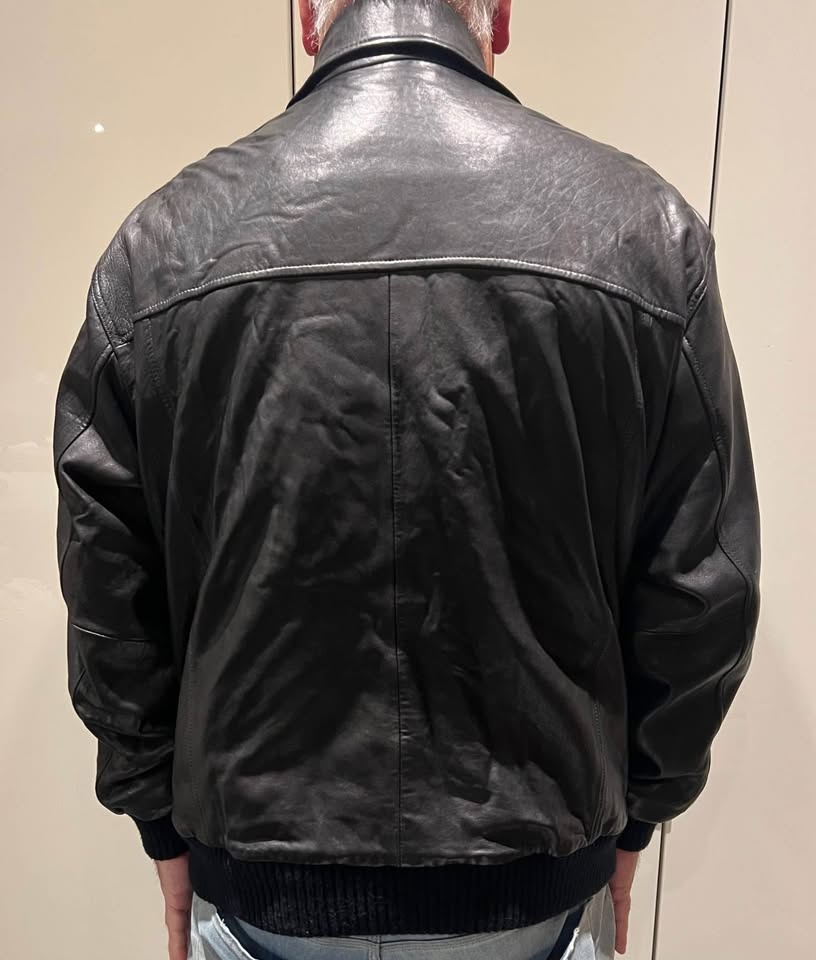 Men’s leather coat XL. Black. - photo 3