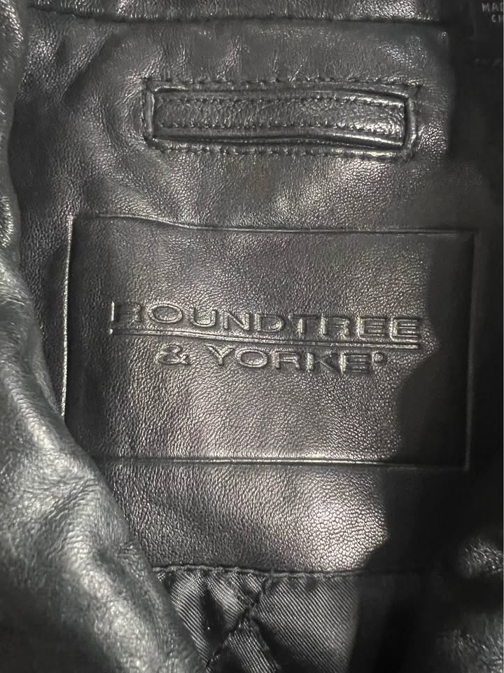 Men’s leather coat XL. Black. - photo 4