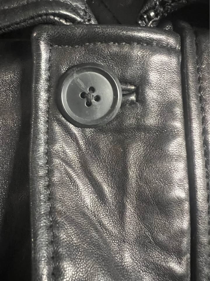 Men’s leather coat XL. Black. - photo 5