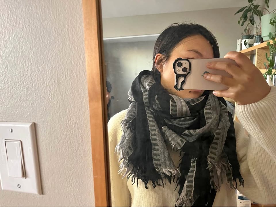 100% wool Wilfred scarf