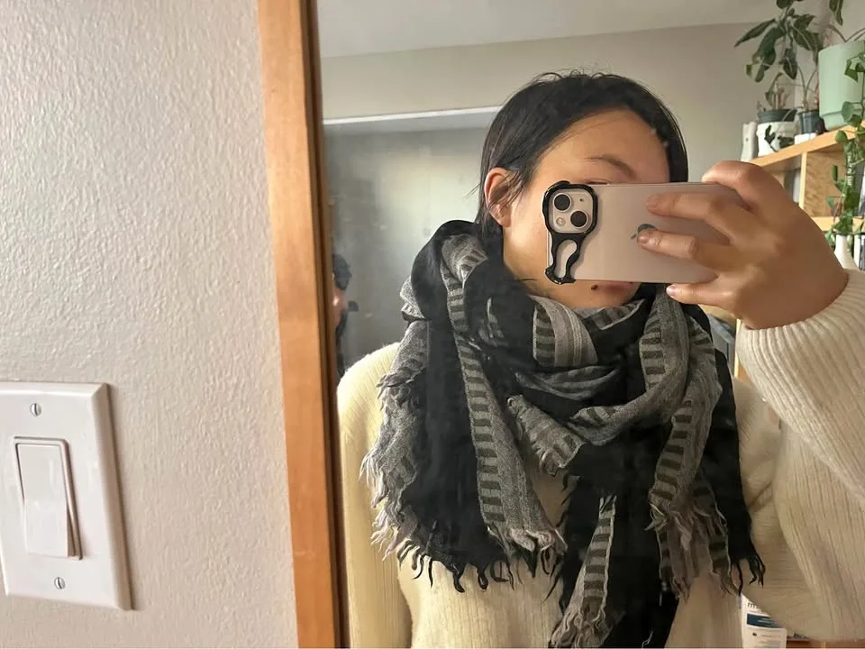 100% wool Wilfred scarf