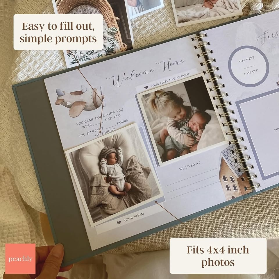 NEW~ Baby First Year Milestone Scrapbook – Perfect Gift - photo 3