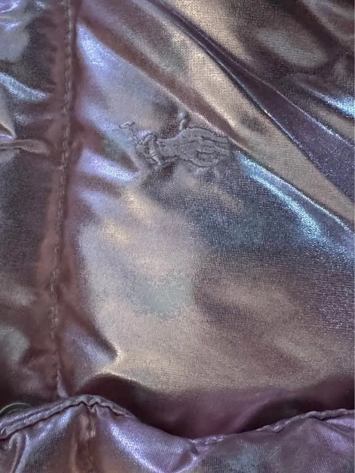 Polo Ralph Lauren Metallic Down Hooded Long Jacket image indicator(2)