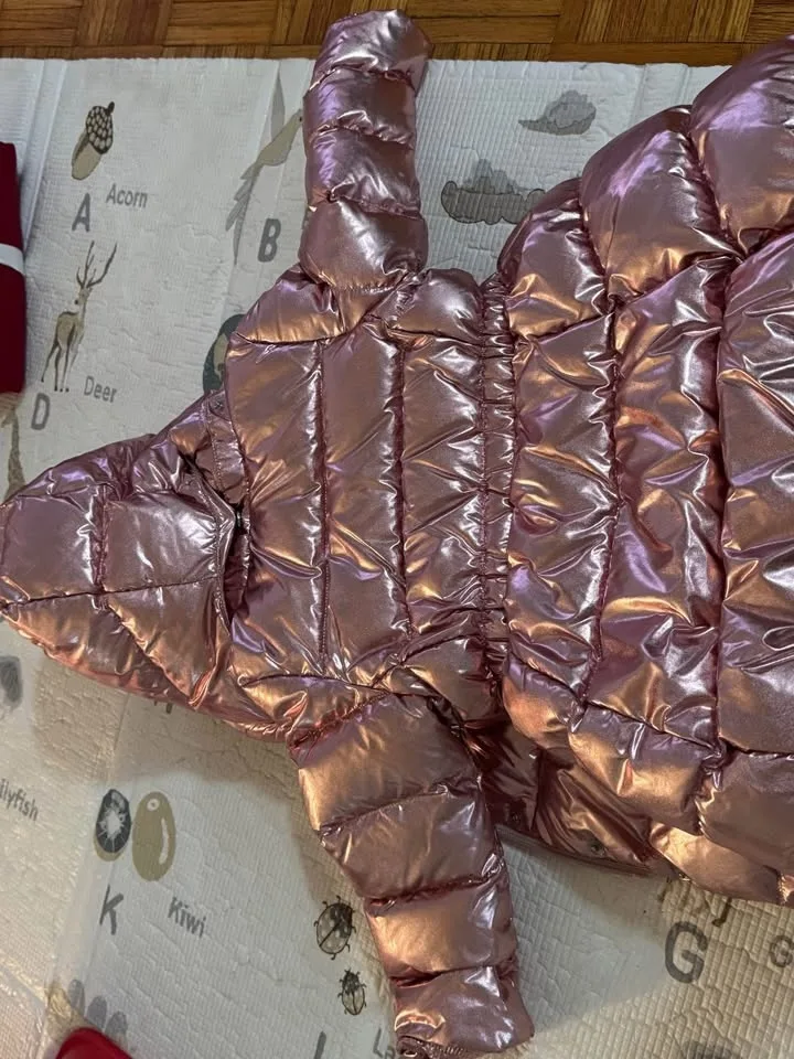 Polo Ralph Lauren Metallic Down Hooded Long Jacket image indicator(6)