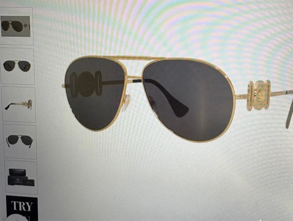 Gucci, Prada, Versace and ray ban round reverse sunglasses
