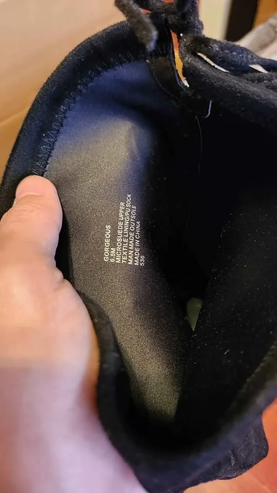 Women's tall leather boots black size 6.5 image indicator(3)