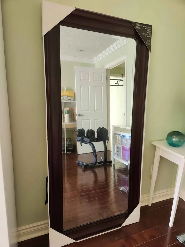 Mohgany coloured Large floor Mirror 32.32" x 65.32" image indicator(3)