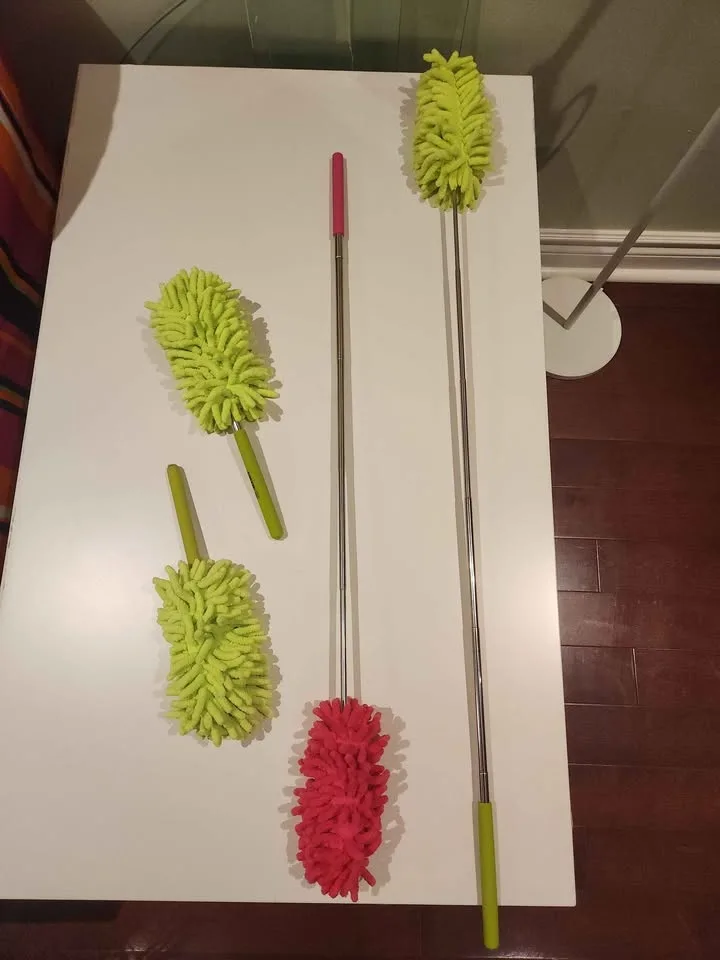 Telescopic extendable Duster with microfiber cloth (4x) image indicator(3)