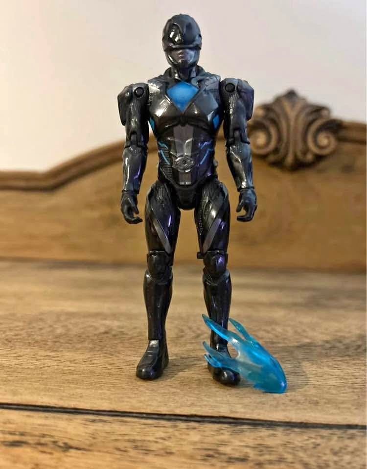 2017 Bandai Power Rangers Movie Black Ranger Action Figure Used