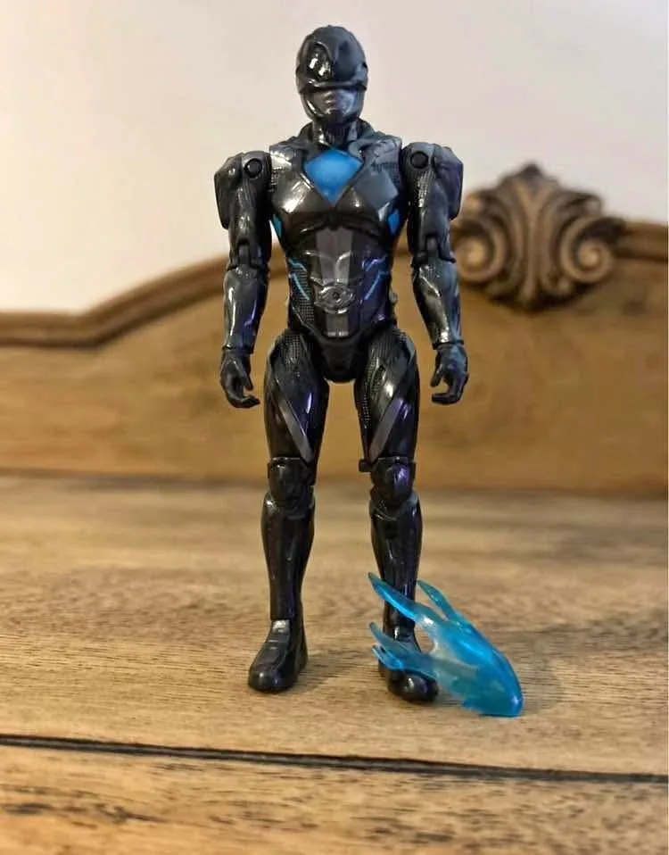 2017 Bandai Power Rangers Movie Black Ranger Action Figure Used