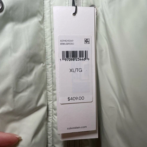 Calvin Klein Long Down Puffer Jacket sz XL - photo 4