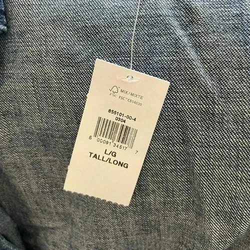 Banana Republic denim two pocket shirt sz L Tall - photo 3