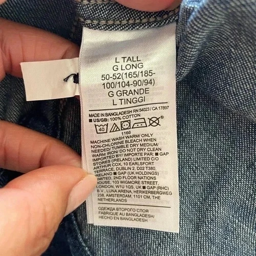 Banana Republic denim two pocket shirt sz L Tall - photo 4