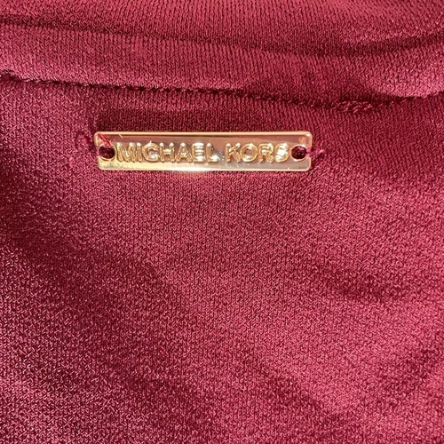 Michael by Michael Kors burgundy sequin top sz M - photo 3