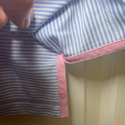 Ralph Lauren Blue and White Striped Pro Fit Polo Shirt sz XL - photo 4
