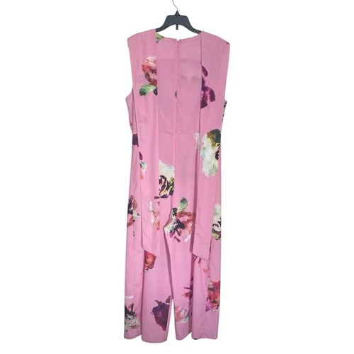 ASOS Vibrant Pink Floral Print Jumpsuit sz 8 - photo 4