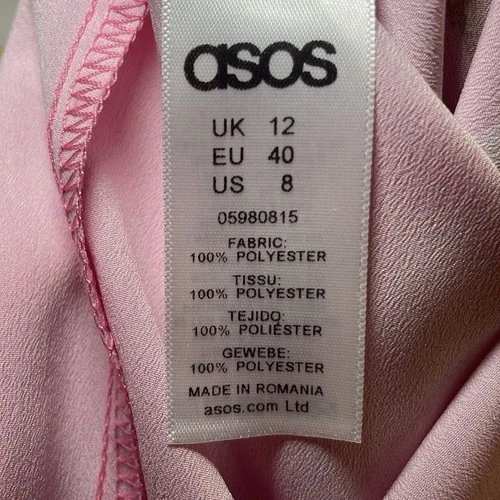 ASOS Vibrant Pink Floral Print Jumpsuit sz 8 - photo 5