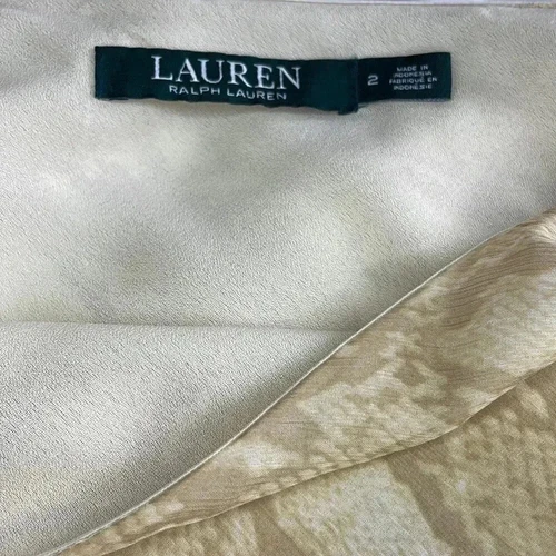 Lauren by Ralph Lauren python print skirt sz 2 - photo 2