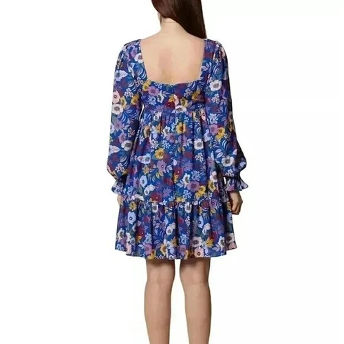 BCBGeneration Balloon-Sleeve Babydoll Dress sz 14 - photo 3