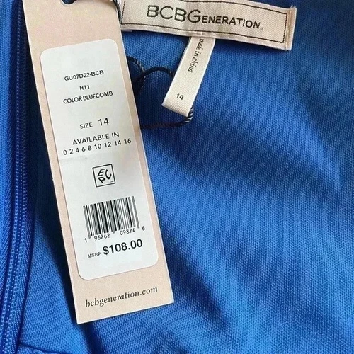 BCBGeneration Balloon-Sleeve Babydoll Dress sz 14 - photo 5