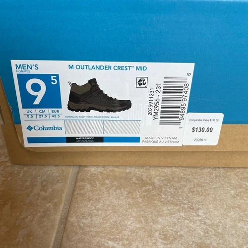 Columbia Outlander Crest Mid brown boot sz 9.5 - photo 2