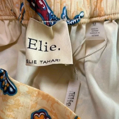 Elie Tahari Tiered Boho Floral Full Maxi Skirt sz M - photo 2