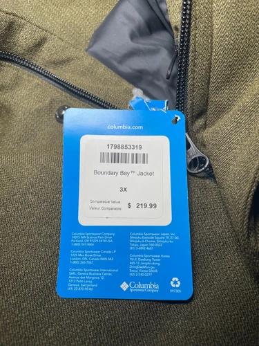 Columbia Boundary Bay Jacket sz 3X - photo 3