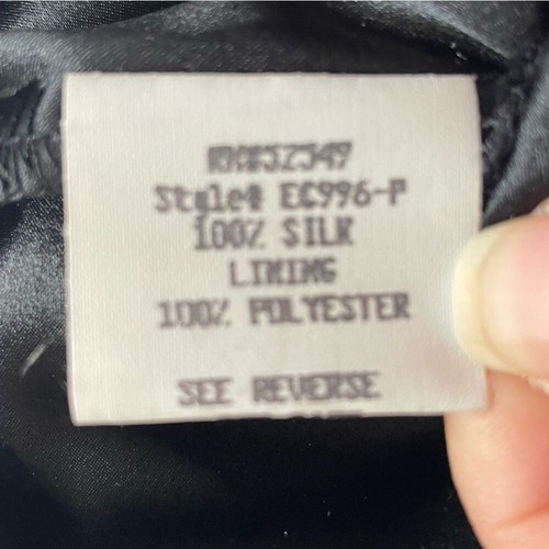 Laundry by Shelli Segal black silk dress pants sz 12 Pet - photo 5