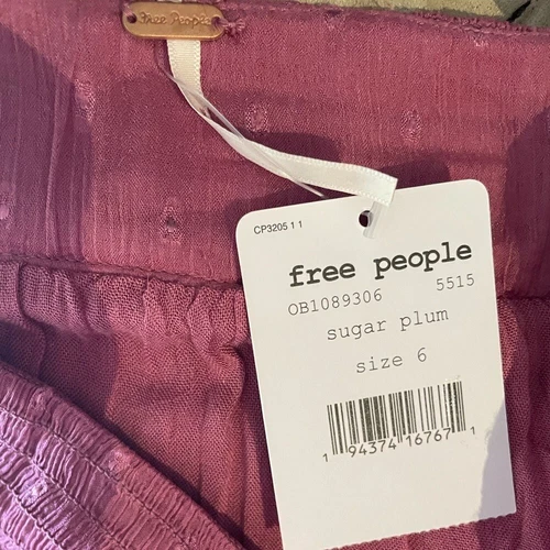Free People Ella sugar plum skirt sz 6 - photo 2