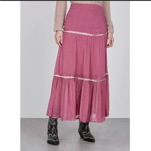 Free People Ella sugar plum skirt sz 6 - photo 5