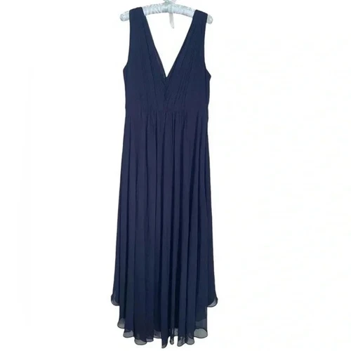 Eliza J high/low wrap look embellished chiffon dress sz 18 - photo 3