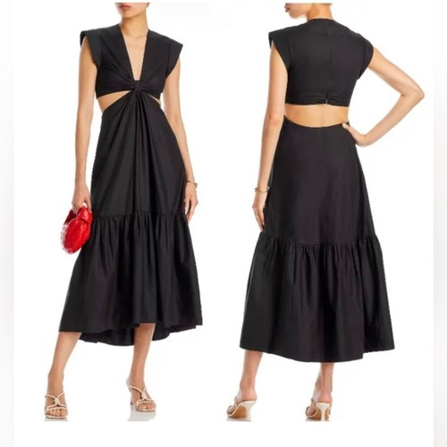 Jason Wu v-neck cutout midi dress sz S - photo 4