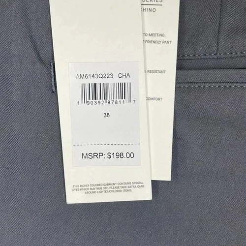 7 for all Mankind Adrien Tech Slim gray pants sz 38 - photo 3