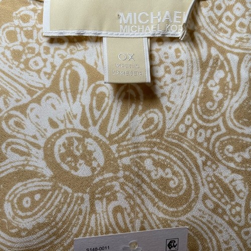 Michael Kors Paisley Ruffled Sleeve Top 0X - photo 3