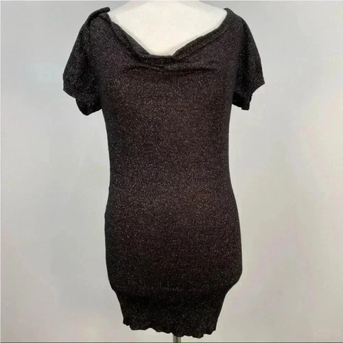 French Connection black sparkly dress sz 2