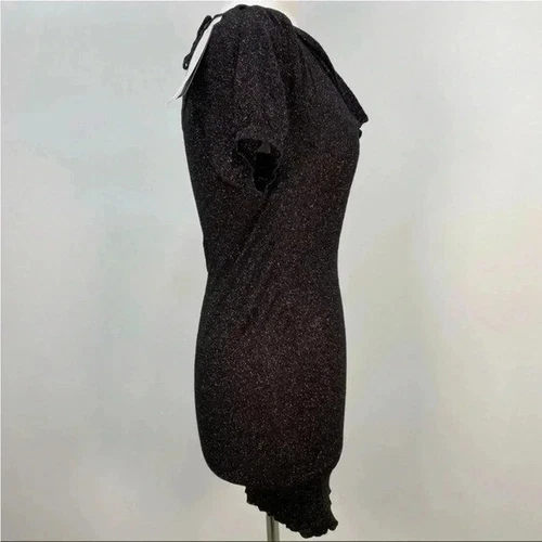 French Connection black sparkly dress sz 2 - photo 3